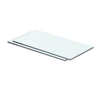 Panneaux D'étagère 2 Pcs Verre Transparent 40 X 15 Cm