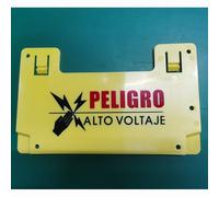Panneaux d'iode de clôture électrique pour animaux de ferme,signes d'iode jaune,danger de bétail,moutons,espagnol,russe,multi-langues - Type C-Spanish