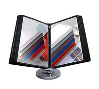 Panneaux double face de 10 pages, porte-fichiers bureau réglable à 360 °, présentoir catalogue luxe, for le stockage documents A4 au