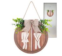 Panneaux drôles de salle de bain, décoration murale de ferme rustique, décoration de porte amusante, suspendu avec corde, décorations intérieures rustiques pour salles de bains, ferme, mais
