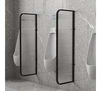 Panneaux d'urinoir - Séparateur de toilettes en verre translucide pour la santé publique, H 120 cm x l 40 cm, protection murale durable pour urinoir, idéal pour les toilettes