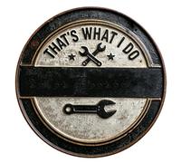 Panneaux en bois | Affiche rétro 7,8 x 7,8 pouces | Enseigne murale charmante décoration murale vintage | Pour hommes amateurs de réparation garage atelier bureau bar