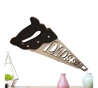 Panneaux en bois pour la fête des pères, panneau en bois pour papa,Plaques en bois naturel en forme de scie à main - Panneaux et plaques avec mots chaleureux, décoration de bureau pour la maison et la