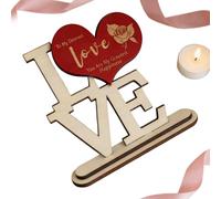Panneaux en bois pour la Saint-Valentin « Love and Be Mine » - Lettre d'amour romantique pour le bureau, décoration de la Saint-Valentin pour la maison, chambre à coucher, salon, appartement, bureau