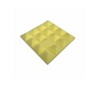 Panneaux en mousse insonorisants Lot de 60 panneaux acoustiques en mousse insonorisante for studio, 250 x 50 mm, for traitement d'absorption acoustique, protection des carreaux pour le bureau(Yellow)