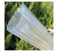 Panneaux Fibre Verre Résistant au Vent Feuille Toiture Transparent Tuiles pour Lucarnes Centres Commerciaux Toitures(4pieces,0.9x1.5m/2.95x4.92ft)