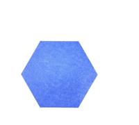 Panneaux hexagonaux en feutre, 20 pièces, grand tableau d'affichage mural auto-adhésif avec punaises for Photos, mémos, maison, bureau, salle de classe pour Bureau et Cuisine(Sky Blue 9mm)