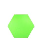 Panneaux hexagonaux en feutre, 20 pièces, grand tableau d'affichage mural auto-adhésif avec punaises for Photos, mémos, maison, bureau, salle de classe Pour Bureau(Green 9mm)