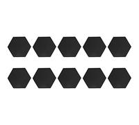 Panneaux hexagonaux en mousse acoustique, panneaux muraux insonorisés, mousse de polyuréthane ignifuge pour la réduction du bruit, 10 panneaux hexagonaux d'amortissement du bruit