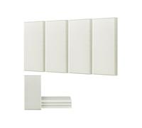 Panneaux Insonorisants Muraux Autocollant 60x30x5cm 4PCS pour Maison Studio Beige