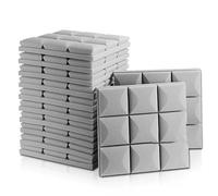 Panneaux insonorisants, Panneau de mousse acoustique 12 pcs multicolore 30x30x5 cm(Grey)