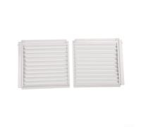 Panneaux latéraux blancs avec cadre pour climatiseur de fenêtre, remplissage accordéon réglable, kit d'isolation en PVC pour réduire les pertes d'énergie (291 x 323 mm)