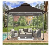 Panneaux Latéraux De Bâche Imperméable,Bâche Transparente 2.5x2/3.6x2.3m,Rideaux De Bâche Clairs Extérieurs pour Patio Porche Pergola,Couverture De Bâche PVC avec Oeillets,Clear-3.8x2m/12.5 * 6.6ft