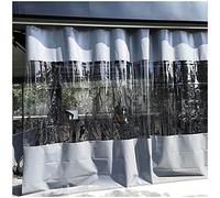 Panneaux Latéraux De Bâche Imperméable,rideaux Transparents Résistants Intempéries,bâche en Plastique Pvc Avec Oeillets,rideaux De Bâche Extérieure Pour Jardin/pergola/gazebo,WxH-4x3m/13.12*9.84ft