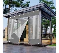 Panneaux latéraux de bâche imperméable transparente pour tonnelle, avec œillets, personnalisable, panneaux latéraux en bâche en PVC transparent avec fermeture éclair, rideaux de séparation résistants