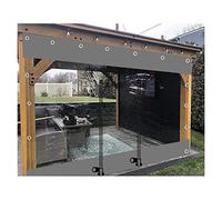 Panneaux Latéraux de Bâche Transparente pour Gazebo, Avec Fermeture À Glissière, Rideaux de Bâche Claire en PVC Vinyle Imperméable Extérieur, Bâche Étanche Pergola, Avec Œillets ( Couleur : LxH , Tail