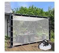 Panneaux latéraux imperméables personnalisables pour tonnelle - Triple pic, étanche à la poussière, à la pluie, isolé, transparent - Rouge clair, 5 x 5,5 m - Protection anti-âge
