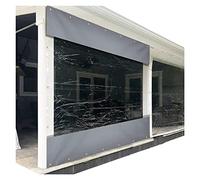 Panneaux latéraux imperméables pour pergola - Rideaux transparents résistants aux intempéries avec œillets pour porche, tonnelle et rangement extérieur, rideaux d'auvent idéaux pour l'intimité de la