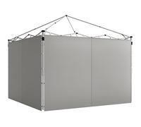 Outsunny – Panneaux latéraux pour gazebo 3x3/3x6 m – Lot de 2 panneaux de remplacement – Gris