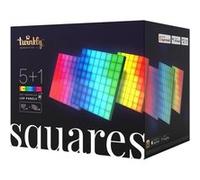 Panneaux LED - Twinkly - Squares Starter Kit - 1 Tuile Principale + 5 Tuiles - 64 Pixels RVB - Noir Noir G