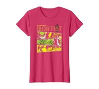 Panneaux Marvel Immortal Iron Fist T-Shirt, Femme, Rouge Chiné, S