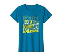 Panneaux Marvel Immortal Iron Fist T-Shirt, Femme, Saphir, M