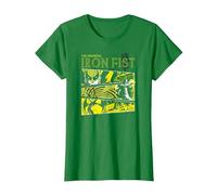 Panneaux Marvel Immortal Iron Fist T-Shirt, Femme, Vert Kelly, 3XL