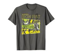 Panneaux Marvel Immortal Iron Fist T-Shirt, Homme, Asphalte, XL
