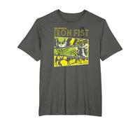 Panneaux Marvel Immortal Iron Fist T-Shirt, Homme Grandes Tailles, Asphalte, 4X Tall