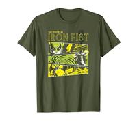 Panneaux Marvel Immortal Iron Fist T-Shirt, Homme, Olive, XXL