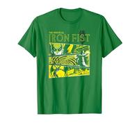 Panneaux Marvel Immortal Iron Fist T-Shirt, Homme, Vert Kelly, L