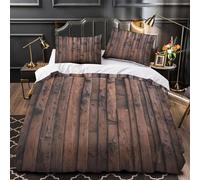 Panneaux métalliques rustiques Housse de Couette Imprimé en 3D Douce Hypoallergique Design industriel vintage Parure de Lit Microfibre Fermeture Éclair Léger for Adolescent Double（200x200cm）