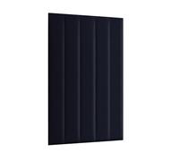 Panneaux muraux 15 x 120 cm rembourrés - très faciles à monter soi-même, en velours, avec rembourrage doux, couleur bleu foncé - tête de lit décorative pour chambre, bureau, chambre d’enfant, entrée