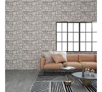 panneaux muraux 3D 10 pcs. Gris aspect brique EPS