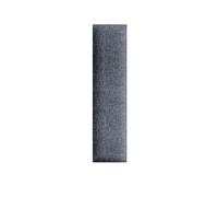 Panneaux muraux 3D 15 x 60 cm rembourrés - À monter soi-même très facilement - En velours avec rembourrage doux - Couleur acier - Tête de lit - Décoration pour chambre à coucher, bureau, chambre
