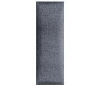 Panneaux muraux 3D 30 x 90 cm rembourrés - Très facile à monter soi-même - En velours avec rembourrage doux - Couleur acier - Tête de lit - Décoration pour chambre à coucher, bureau, chambre d'enfant,