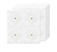 Panneaux Muraux 3D Autocollants Imperméables Et Résistants Aux Chocs Dissimulent Les Imperfections Des Murs Décoratifs Panneau Mural en Plastique Carré Lot de 10, 27.6"x27.6" pour Surfaces Murales