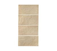VEVOR Panneaux Muraux 3D, Lot de 4, Panneau Mural Décoratif en PU Imitation Pierre Naturelle, 120x60 cm, Couverture 2,97 m², Décoration Intérieure pour Plafond, Chambre, Salle de Jeux, Pierre Jaune