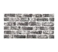 Panneaux muraux 3D design brique gris foncé 11 pcs EPS