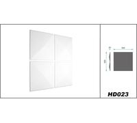 Panneaux muraux 3D HEXIM 3 m² blanc PVC lisse moderne mat chambre humide