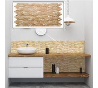 Panneaux Muraux 3D PVC | Effet Mosaïque - 1-20 Panneaux - 0.5-10 m² | Pour Salon, Cuisine & Salle de Bain | Installation DIY Facile (15, Asteria)