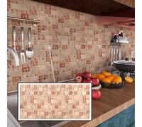 Panneaux Muraux 3D PVC | Effet Mosaïque - 1-20 Panneaux - 0.5-10 m² | Pour Salon, Cuisine & Salle de Bain | Installation DIY Facile (20, Feuilles d'Automne)