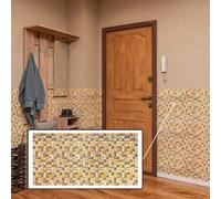 Panneaux Muraux 3D PVC | Effet Mosaïque, Casablanca - 10 Panneaux - 5 m² | Pour Salon, Cuisine & Salle de Bain | Installation DIY Facile