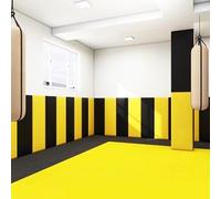 Panneaux Muraux 3D Rembourrés, Coussin Mural Tete de Lit, Rembourrage Mural Anti-Collision pour Gymnase Salle de Sport, Décoration Réduction du Bruit(Dark Blue,30 x 120 cm)