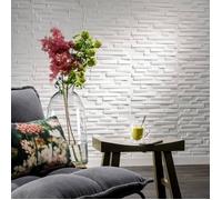Panneaux muraux 3D - WallArt - Ventura - 12 pcs - Blanc - 50x50 cm - Contemporain