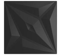 Panneaux muraux 48 pcs noir 50x50 cm EPS 12 m² étoile