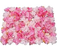 Panneaux muraux à fleurs, couleur rose, faciles à installer, Rosa
