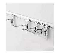 Panneaux muraux à lattes avec 10 crochets, étagères murales à lattes pour cuisine, garage, atelier, magasin de détail, étagères de rangement, chaussettes, outils d'artisanat (longueur : 90 cm)