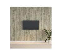 Panneaux muraux Aspect bois Gris PVC 2,06 m²