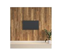Panneaux muraux Aspect bois Marron PVC 2,06 m² 351819